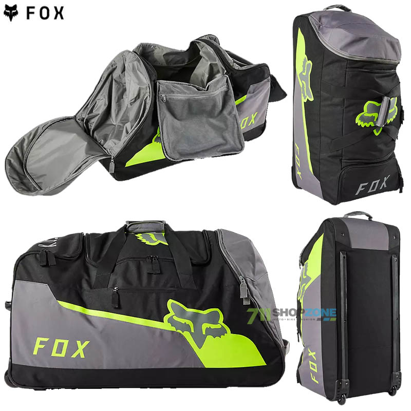 Moto oblečenie - Tašky/vaky, FOX cestovná taška Efekt Shuttle 180 Roller, neon žltá